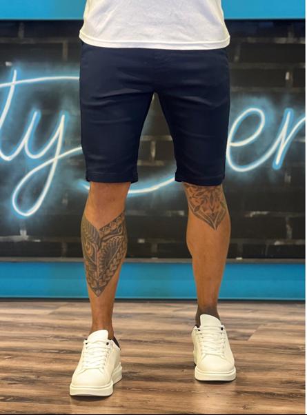 shorts sarja azul